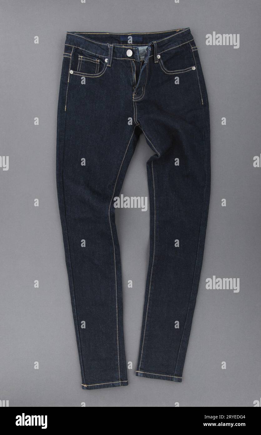 Dark denim jeans hi-res stock photography and images - Alamy