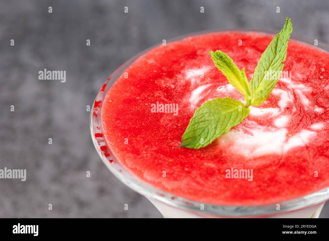 Cocktail with petals Stock Photo
