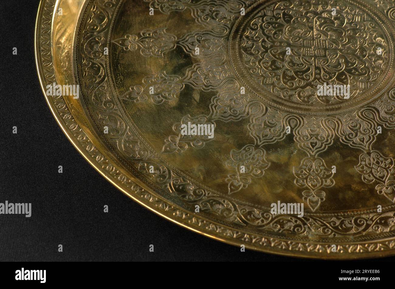 Tray with engraving Stock Photo