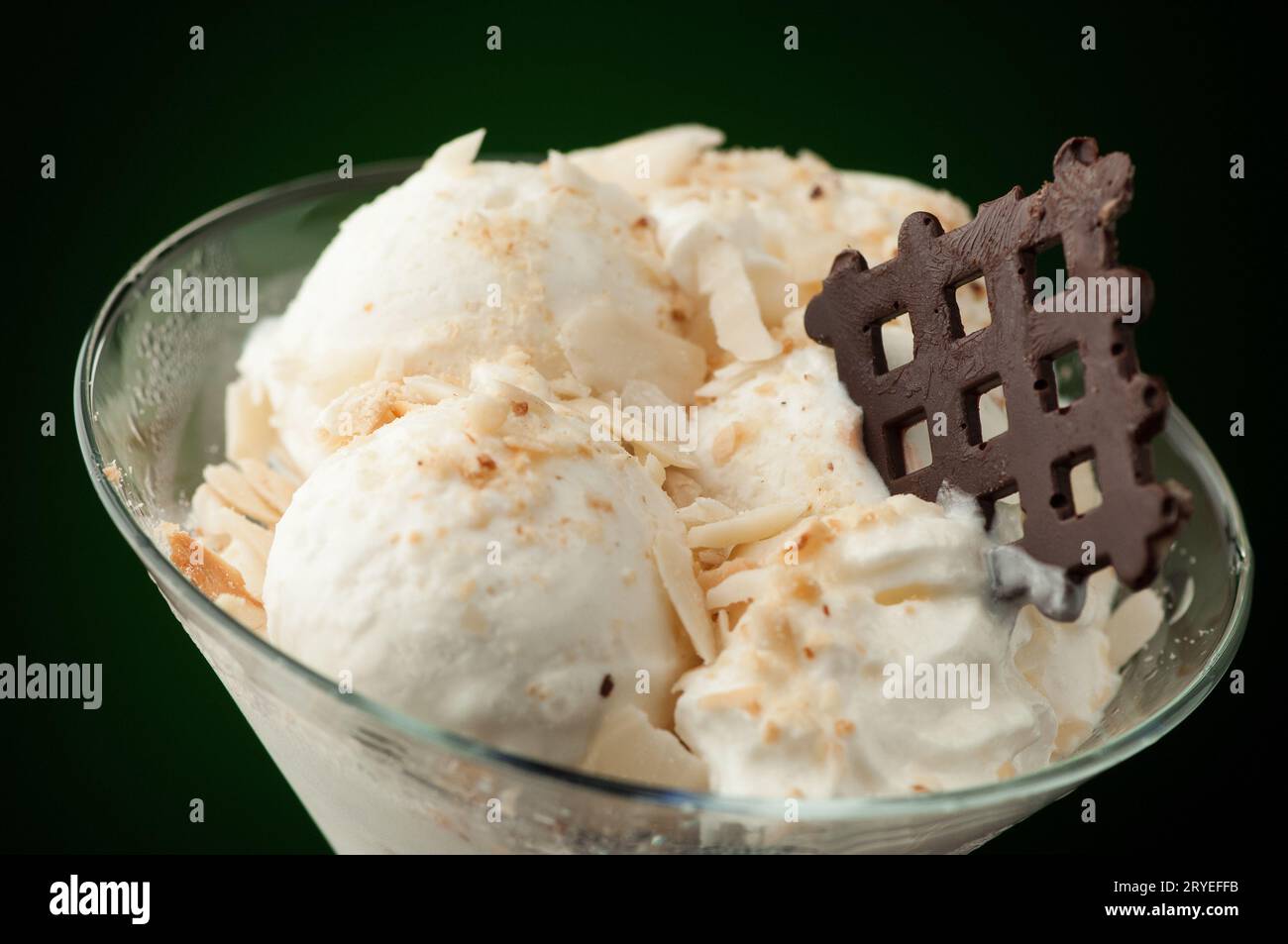 Ice cream in a vase Stock Photo