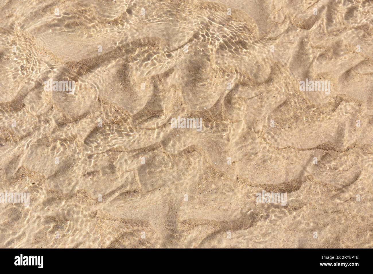 Sand underwater background texture Stock Photo