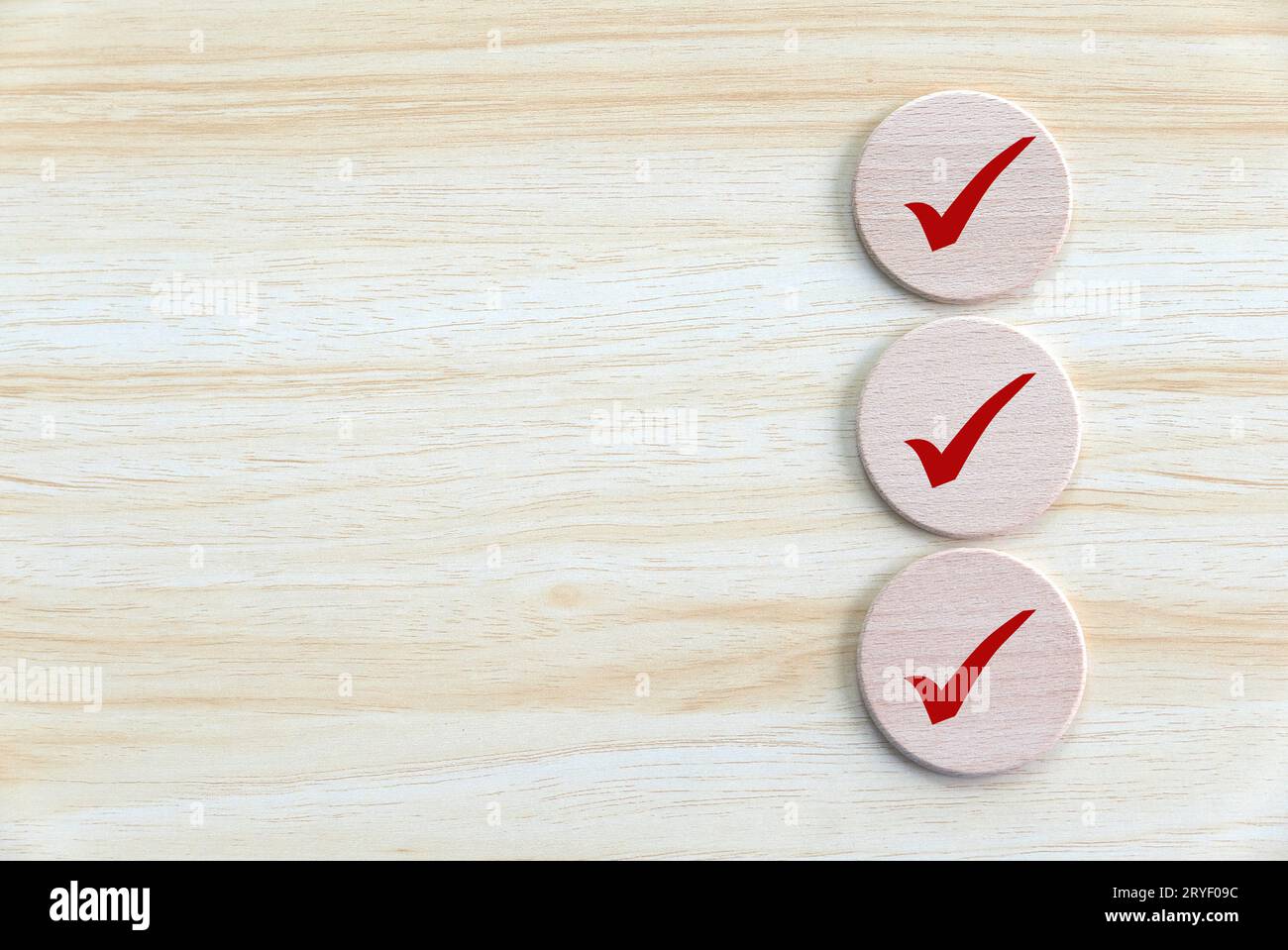 Checklist concept. of objectives or goals. To do list