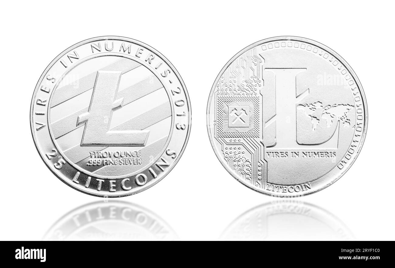 Crypto currency coin Black and White Stock Photos & Images - Alamy