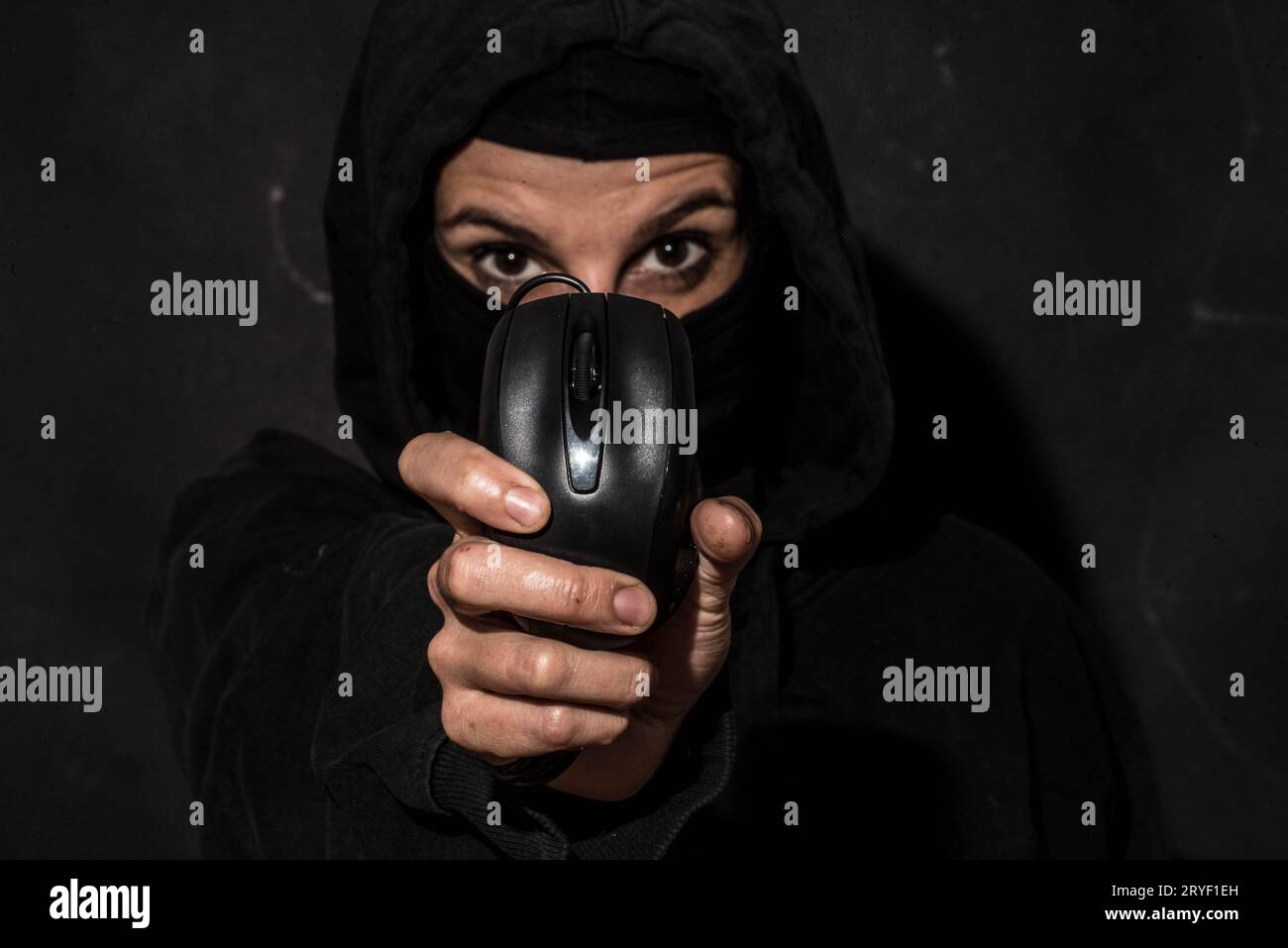 Internet crime or cyber crime Stock Photo