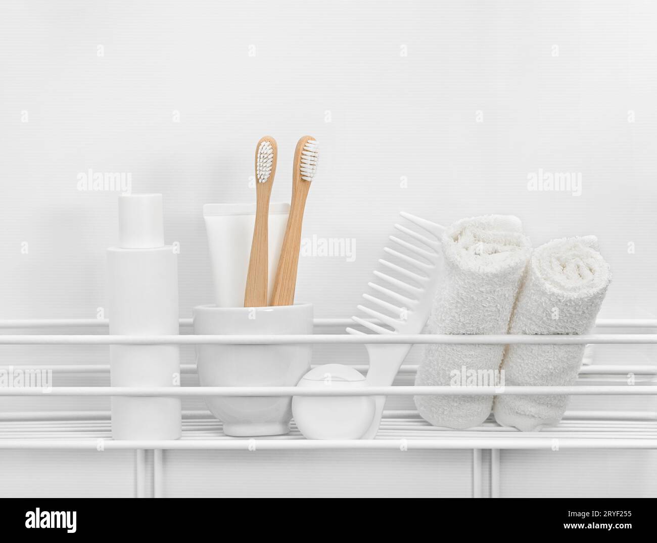 Row of toiletries hi-res stock photography and images - Alamy