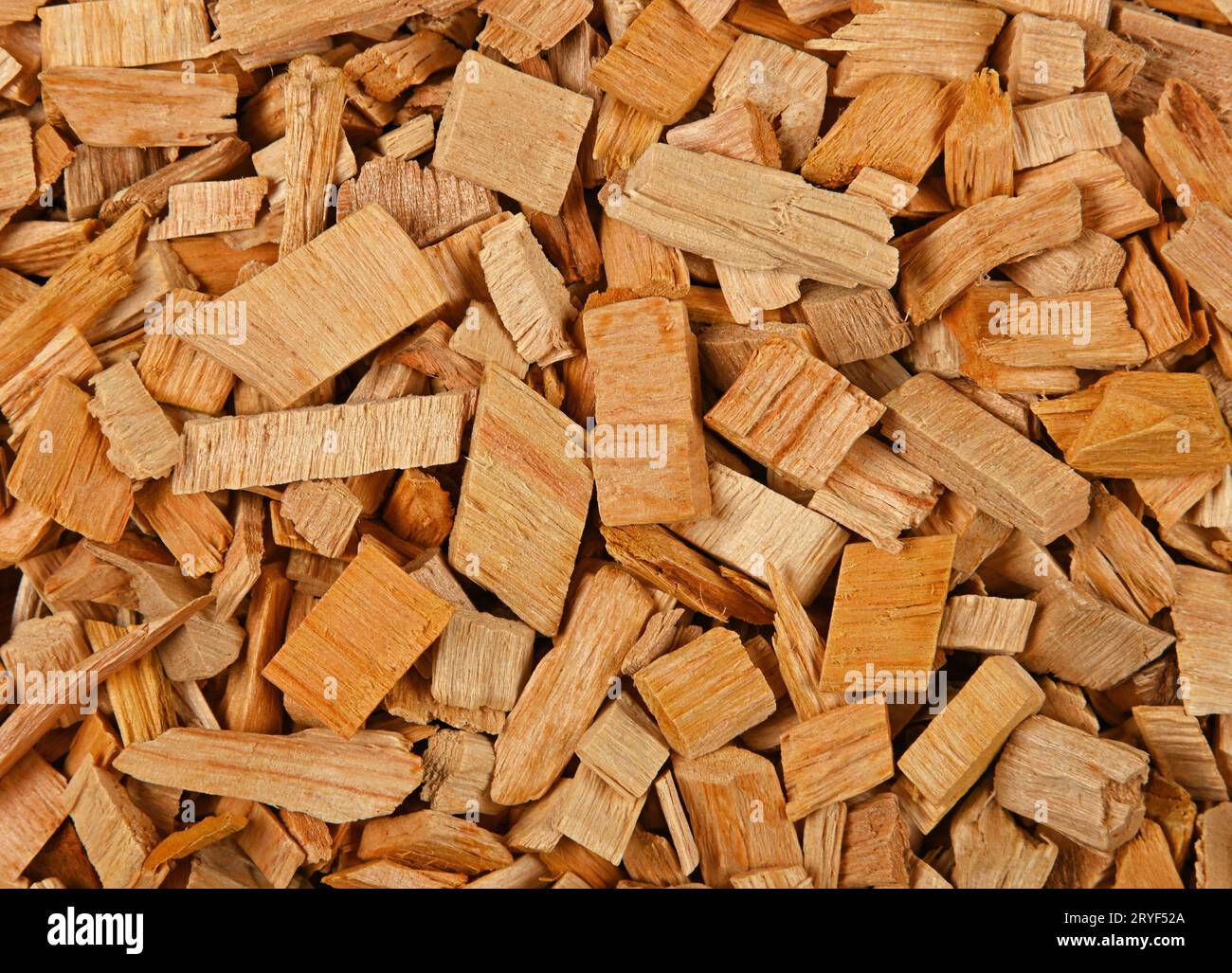 Close up background pattern of hardwood alder chips for food smoking