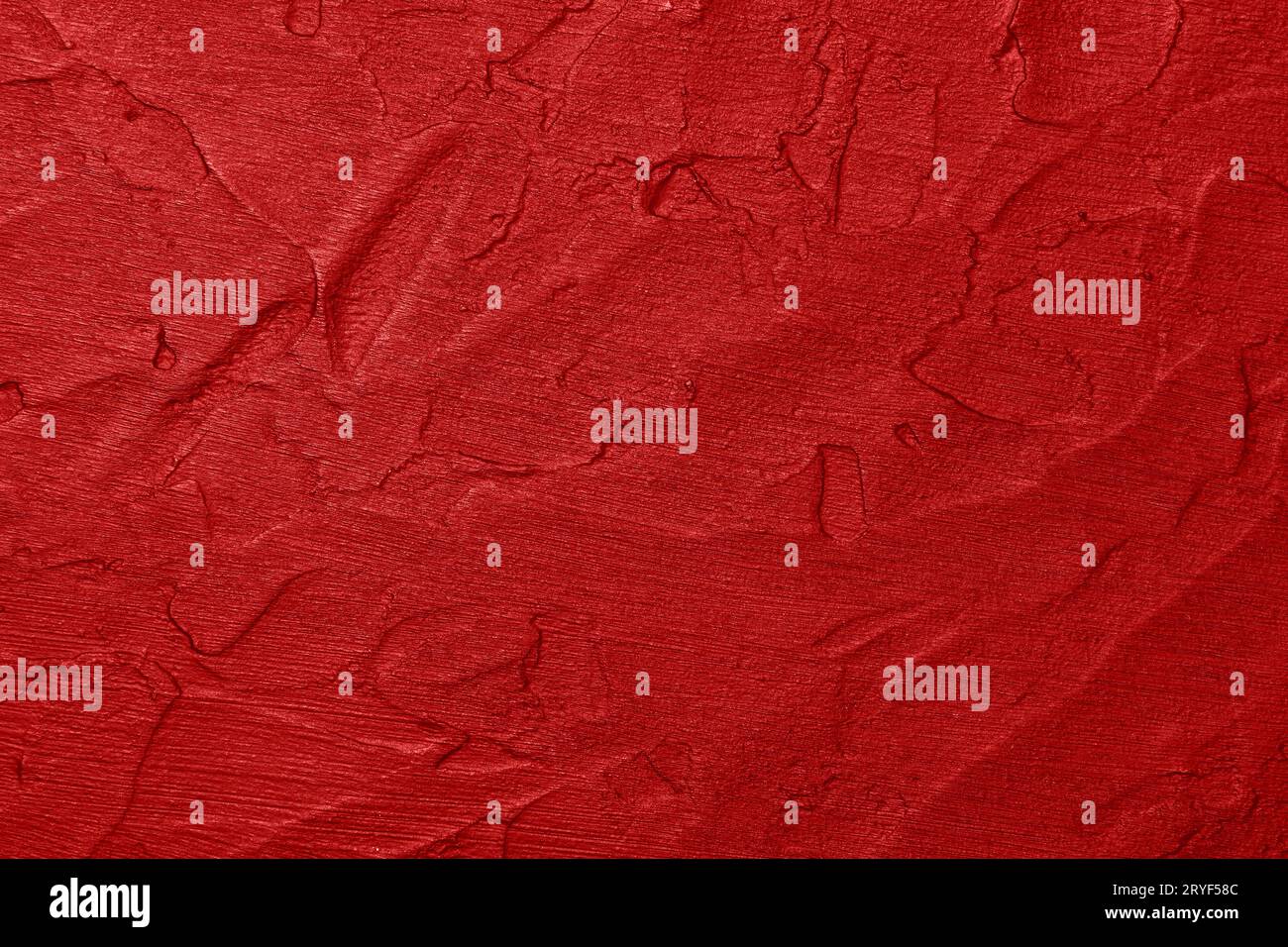 Red uneven grunge surface abstract background Stock Photo