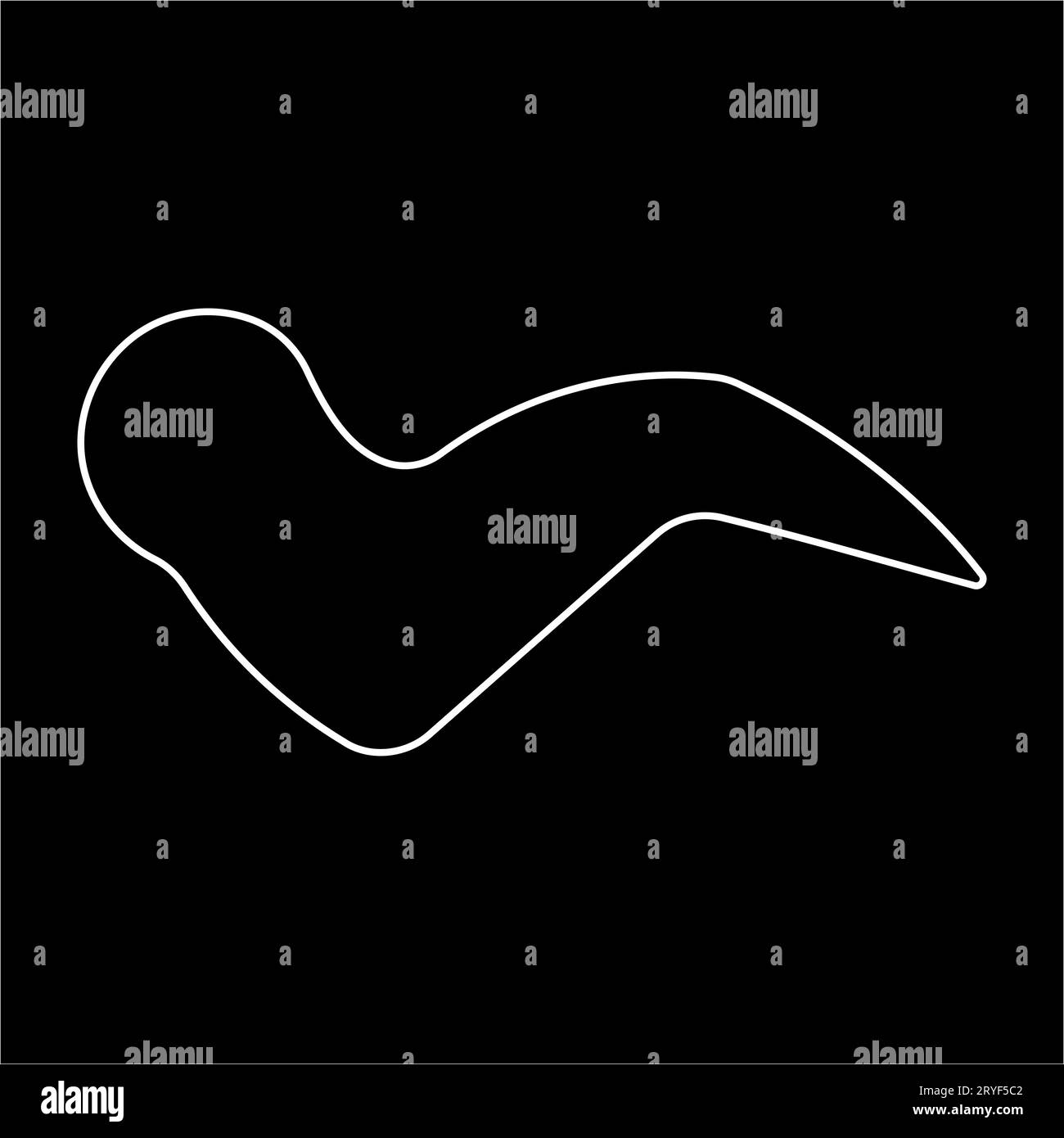 chicken wing line black white icon element Stock Vector Image & Art Alamy