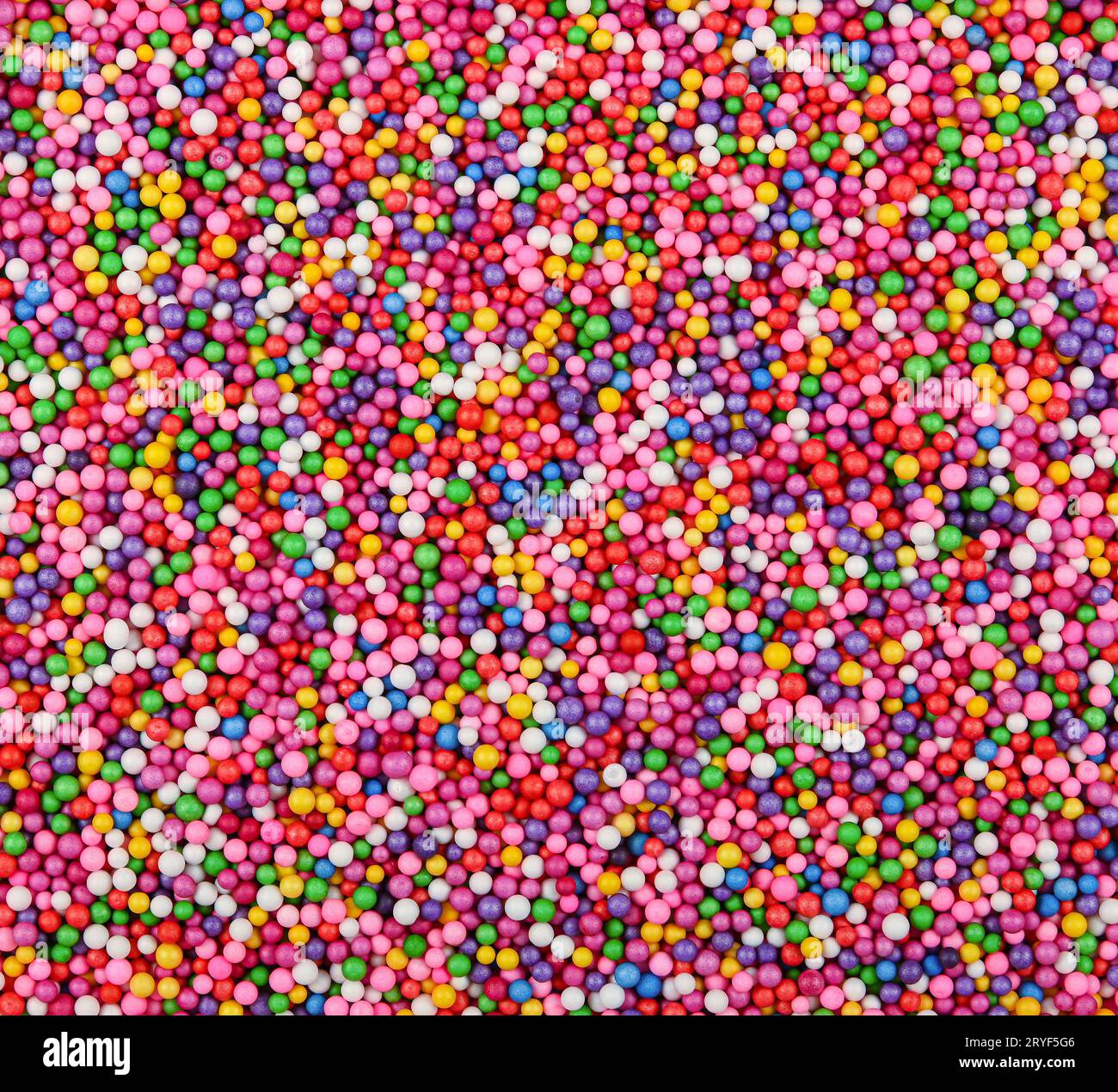 Background of colorful expanded polystyrene balls Stock Photo