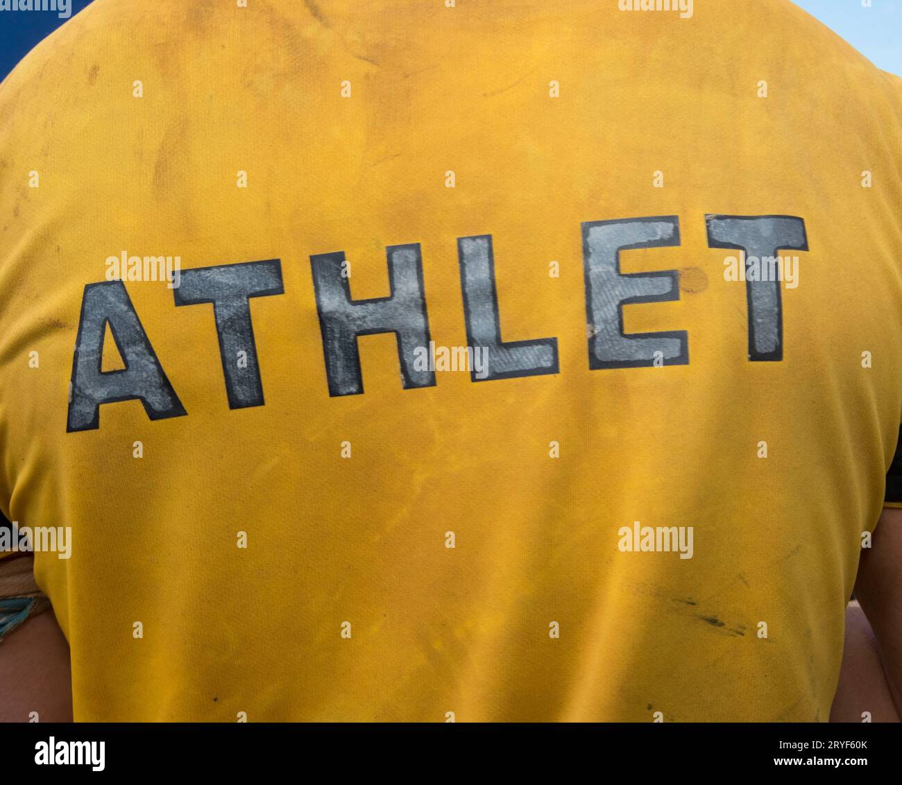Symbol for athlete and physical training Stock Photo Alamy