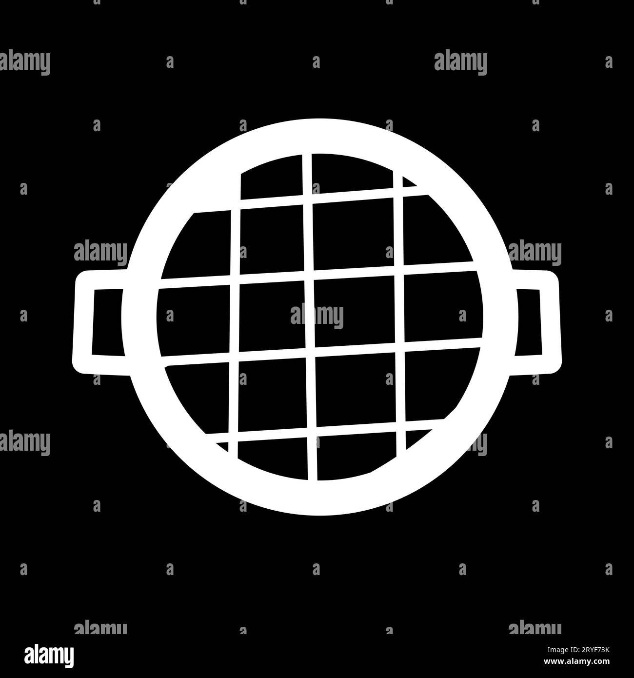 grill grate bbq fry cook black white Stock Vector Image & Art - Alamy