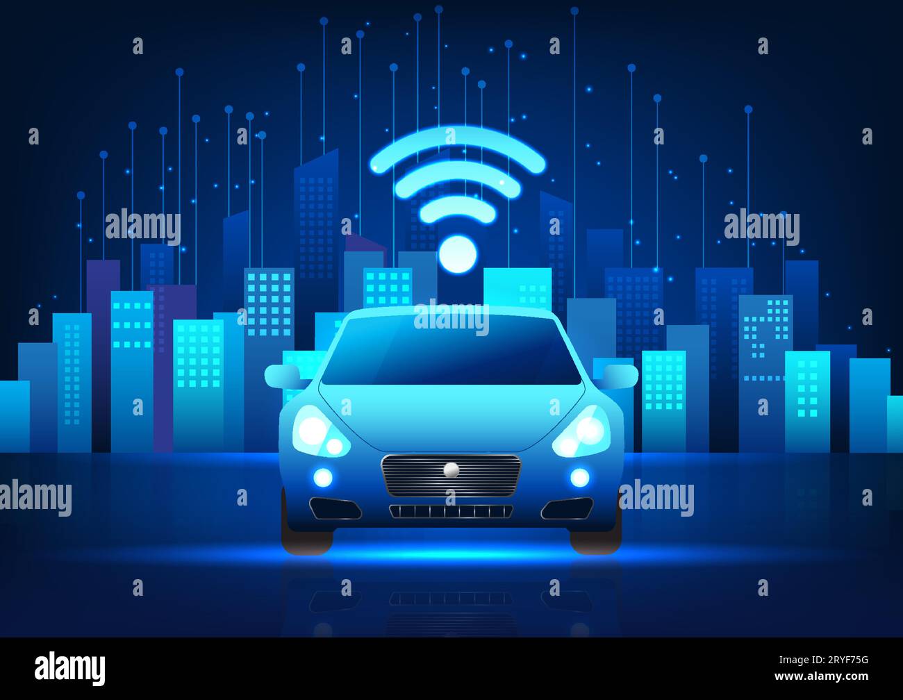 Car technology connected to the network that can be used to