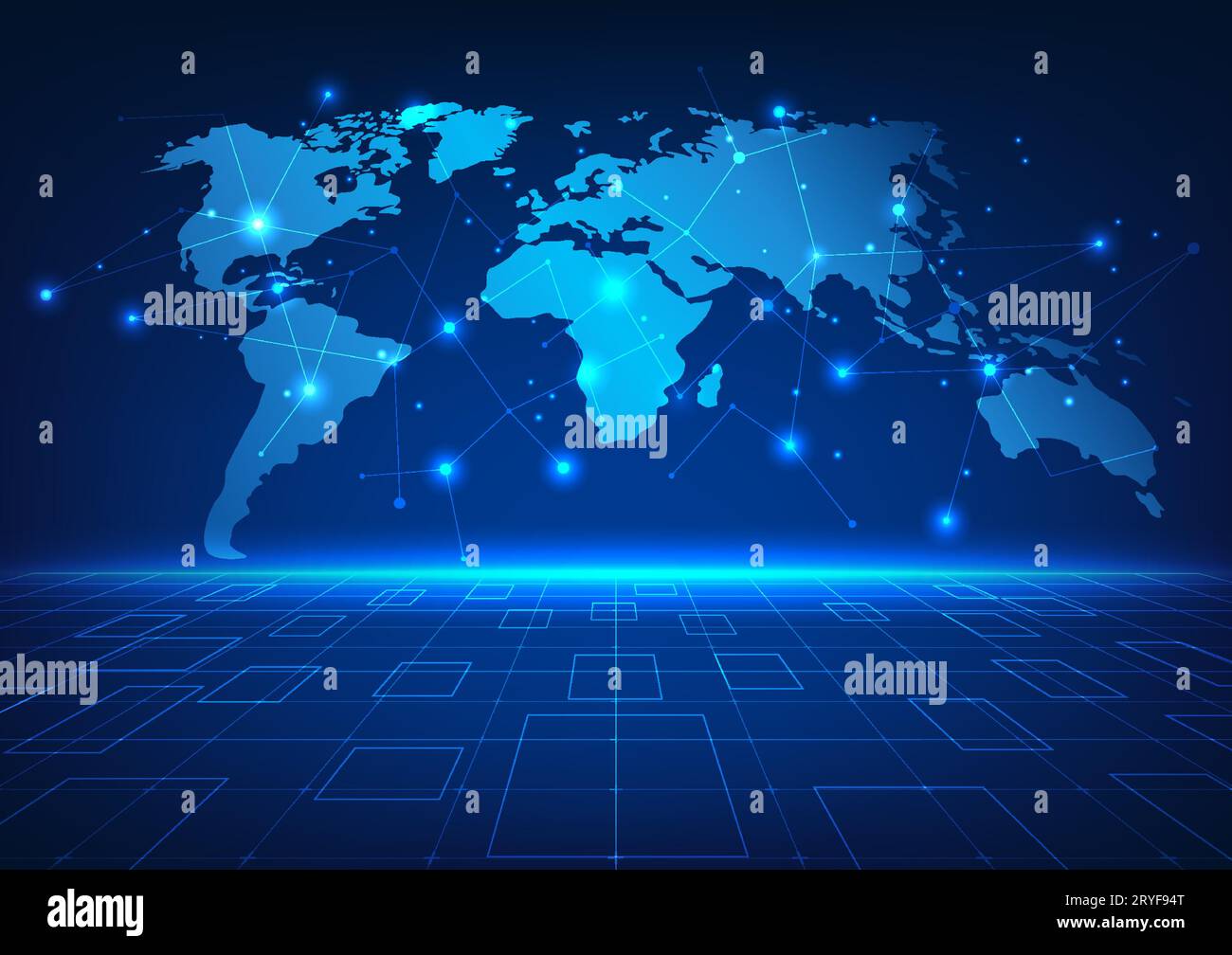Metaverse Technology is integrated into the world map and has