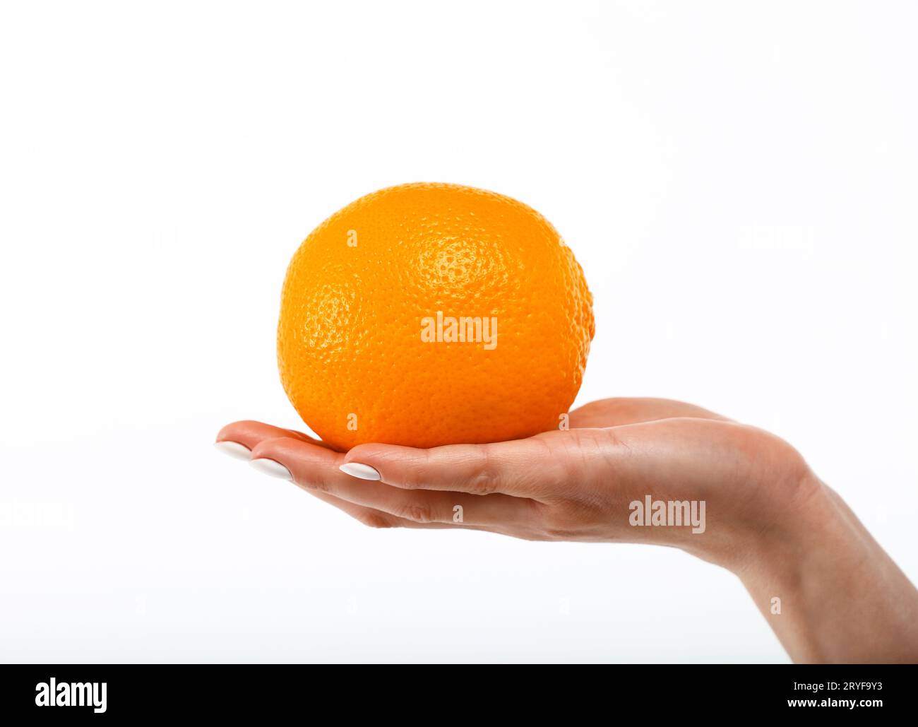 Hand orange hold hi-res stock photography and images - Alamy