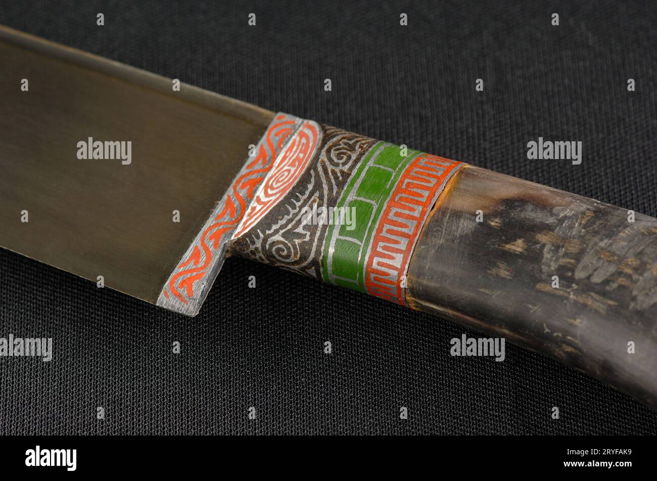Decorative knife handle Stock Photo