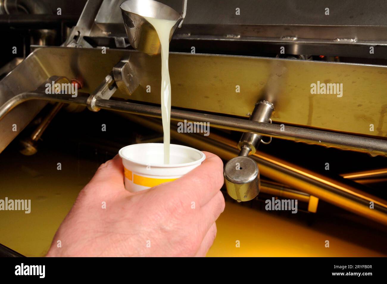 Milk drinking, a dairy product Stock Photo Alamy