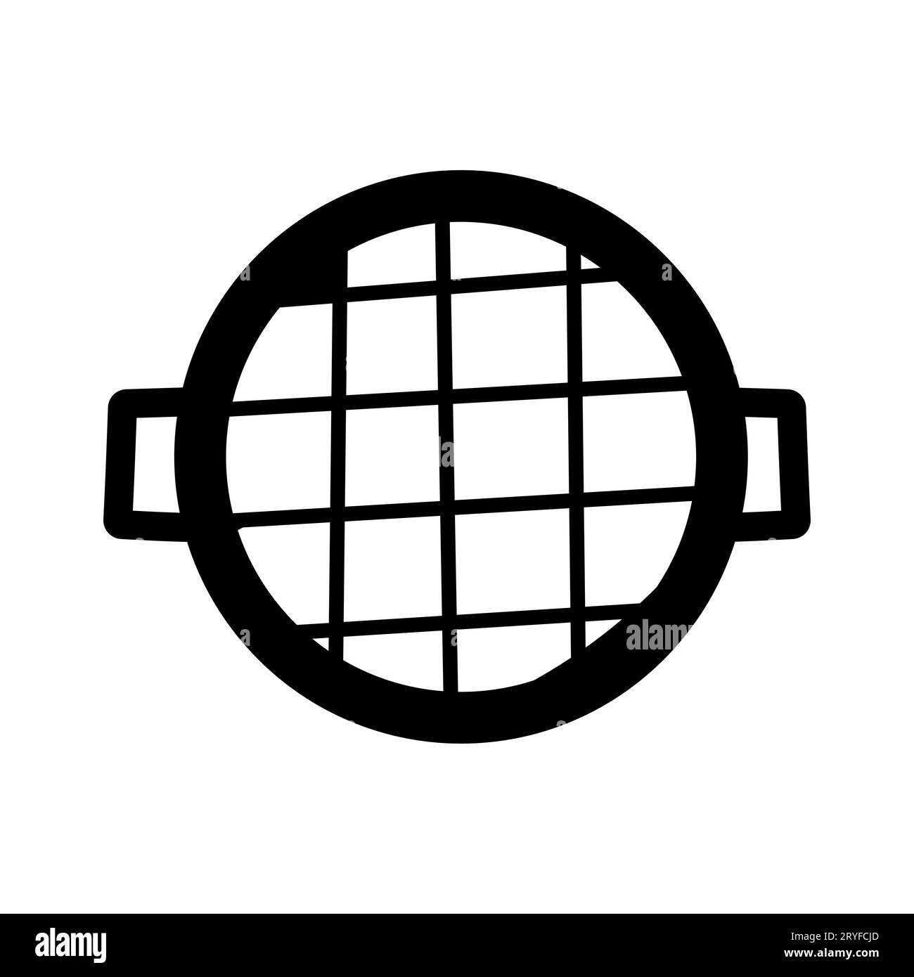 grill grate bbq fry cook black white Stock Vector Image & Art - Alamy