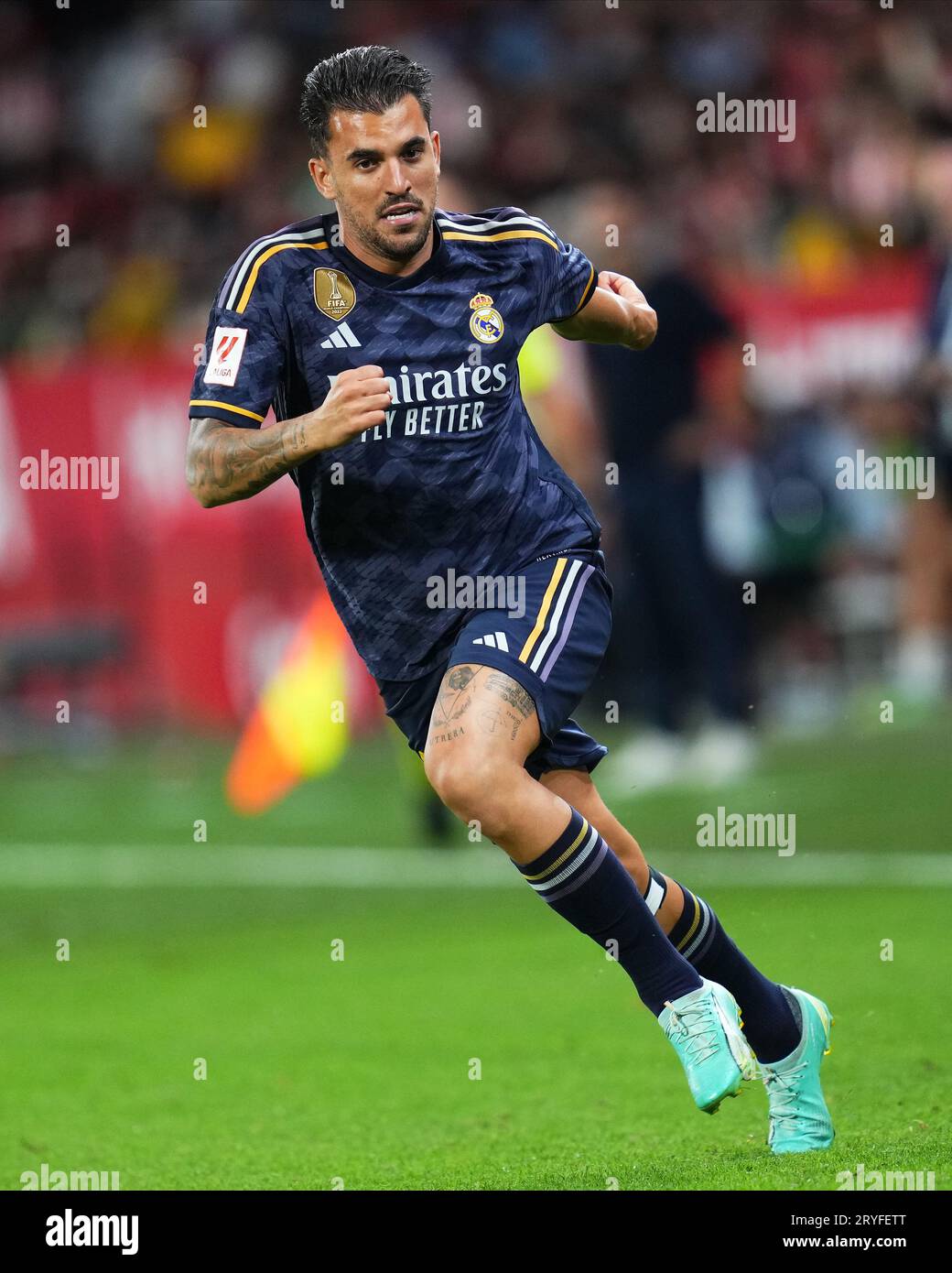 Girona, Spain. 30th Sep, 2023. Daniel Ceballos of Real Madrid during the La Liga EA Sports match between Girona FC and Real Madrid played at Montilivi Stadium on September 30, 2023 in Girona, Spain. (Photo by Bagu Blanco/PRESSINPHOTO) Credit: PRESSINPHOTO SPORTS AGENCY/Alamy Live News Stock Photo