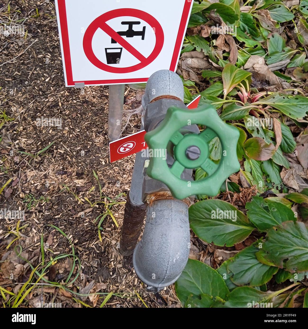 No drinking water sign and symbol Stock Photo