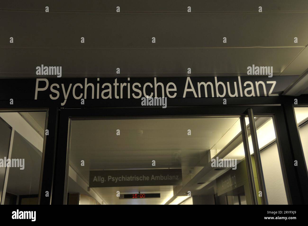In a psychiatric outpatient clinic Stock Photo