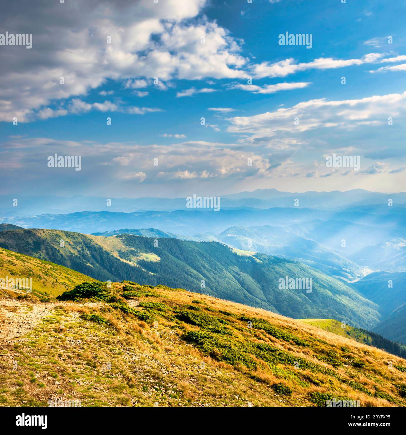 Sunset landscape high peaks hi-res stock photography and images - Alamy