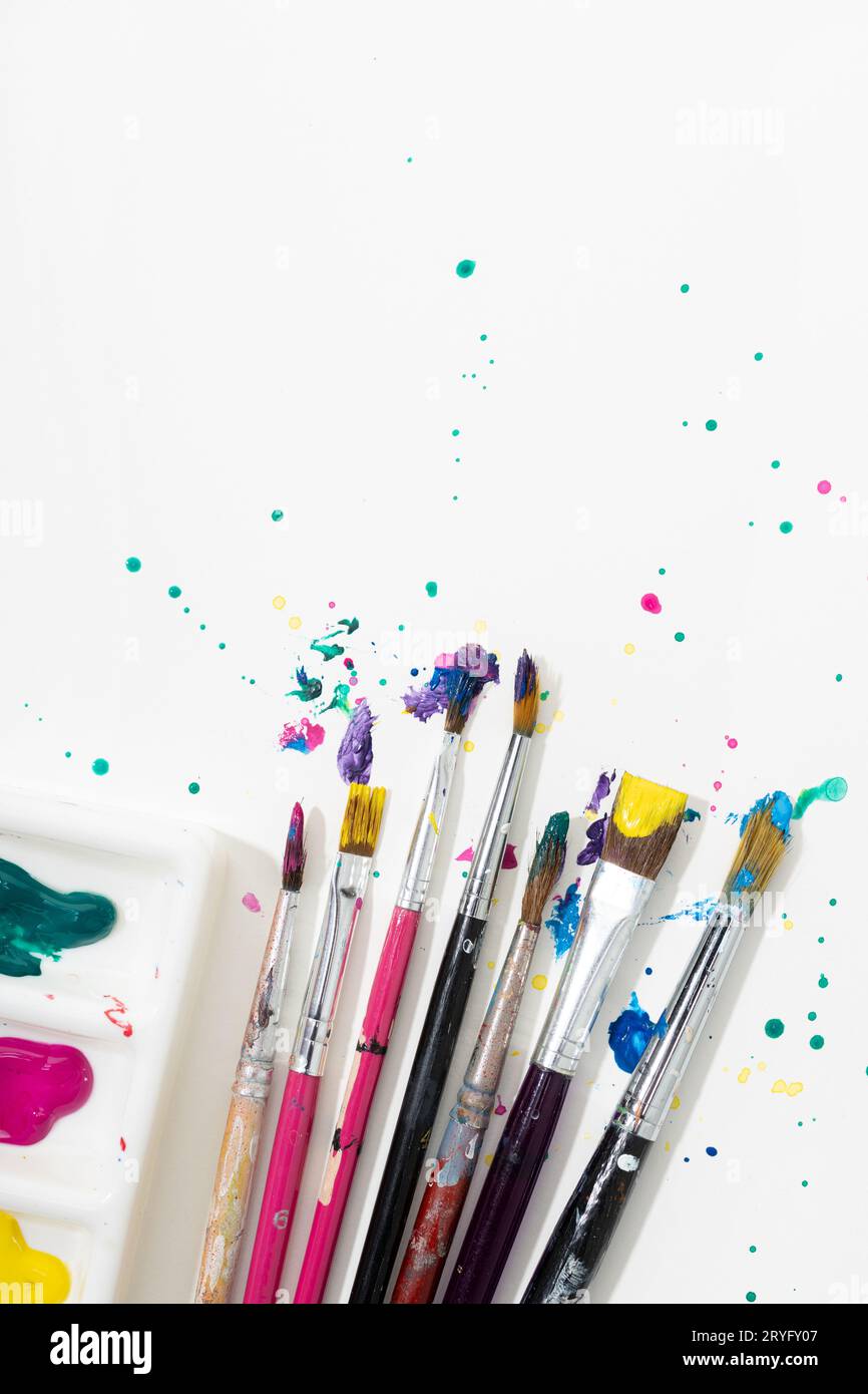 Paint splatter canvas hi-res stock photography and images - Alamy