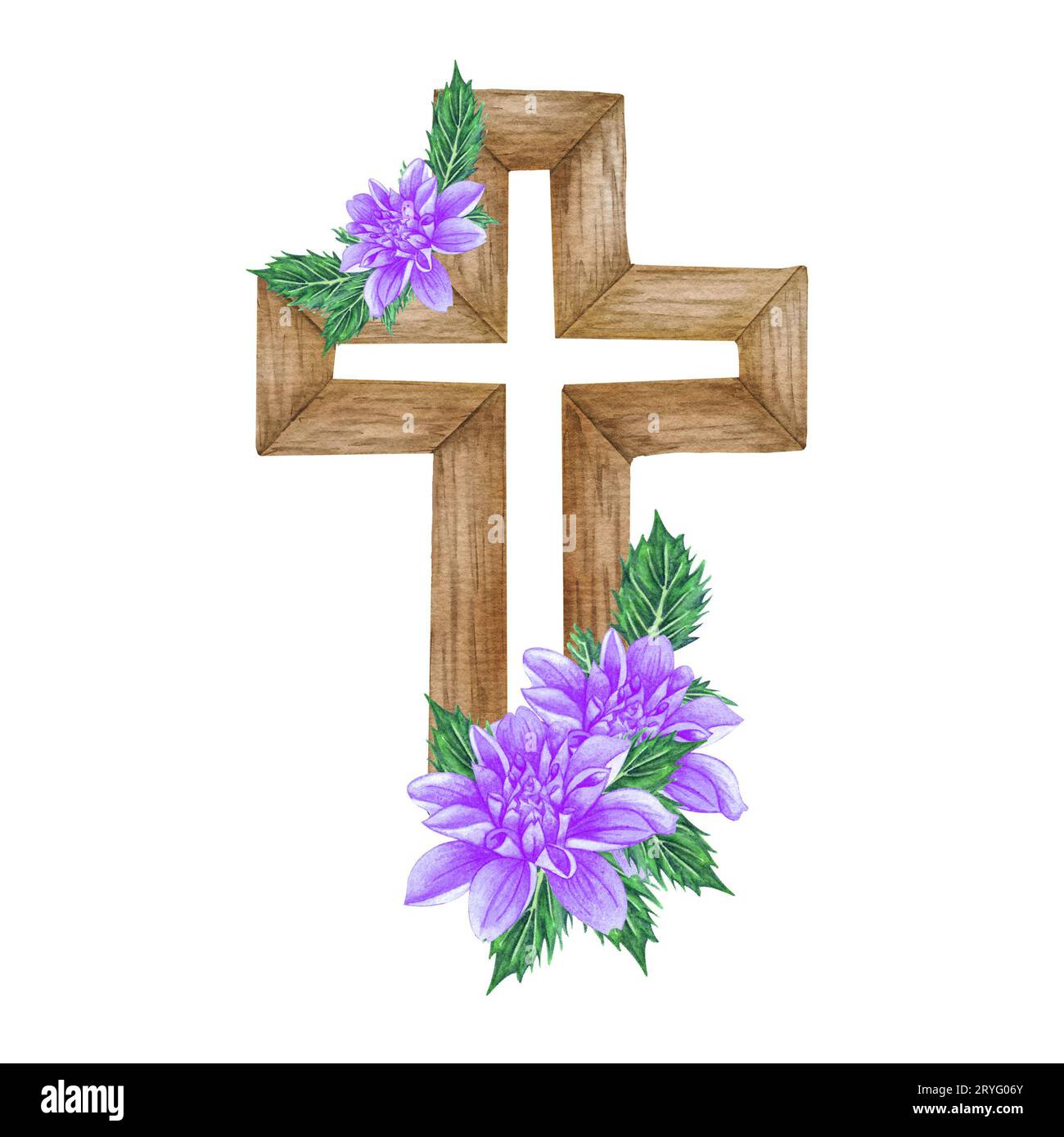 Purple Floral Cross Purple Floral Cross