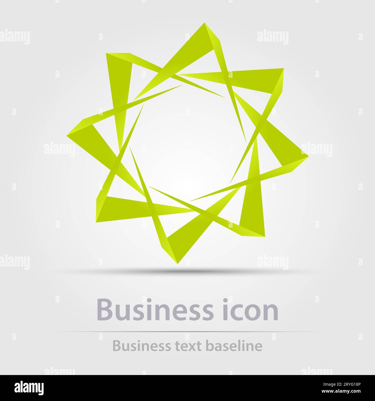 Originally designed color abstract vector business icon for creative design tasks Stock Vector