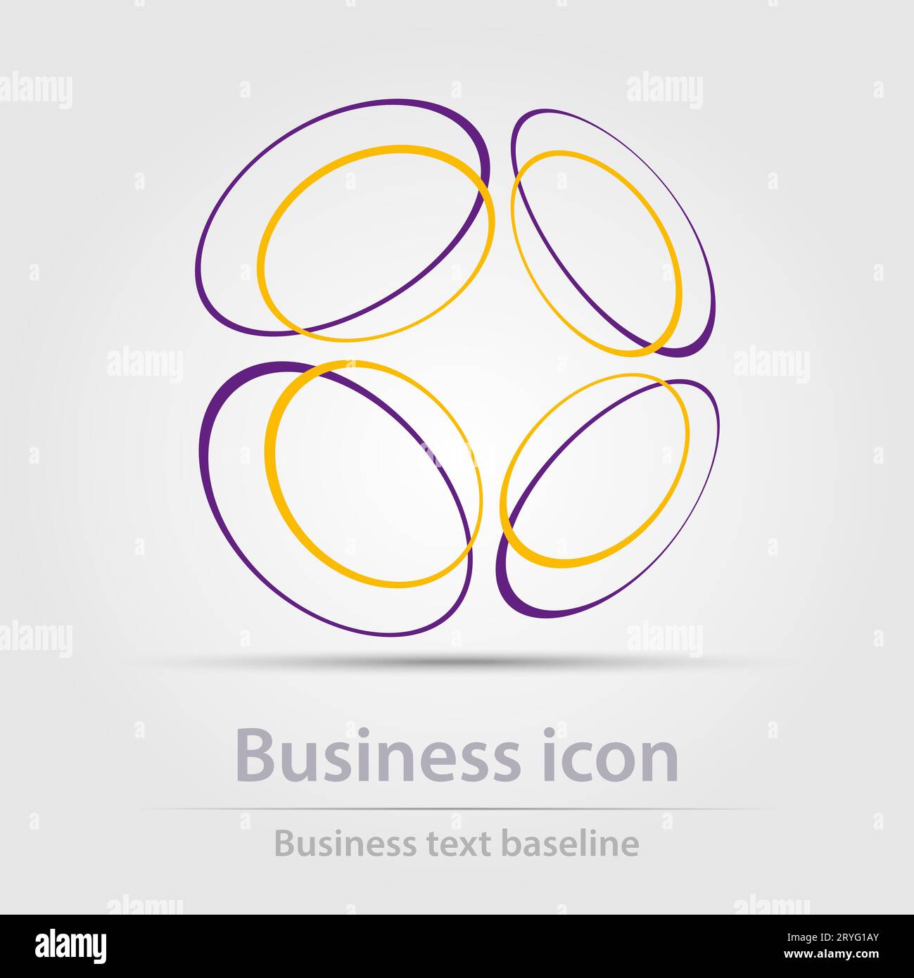 Originally designed color abstract vector business icon for creative design tasks Stock Vector