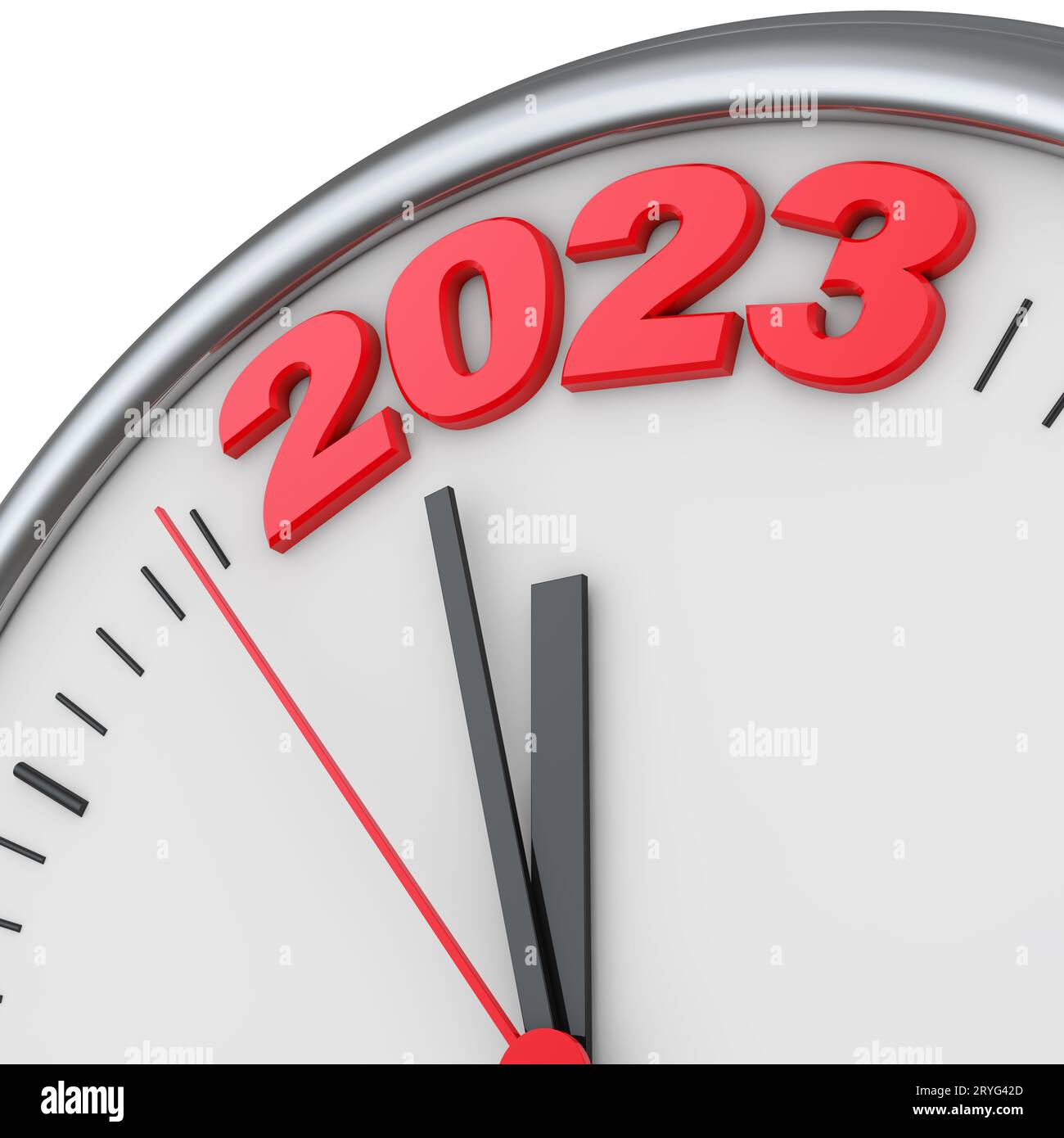 Happy new year 2023 with clock hires stock photography and images Alamy