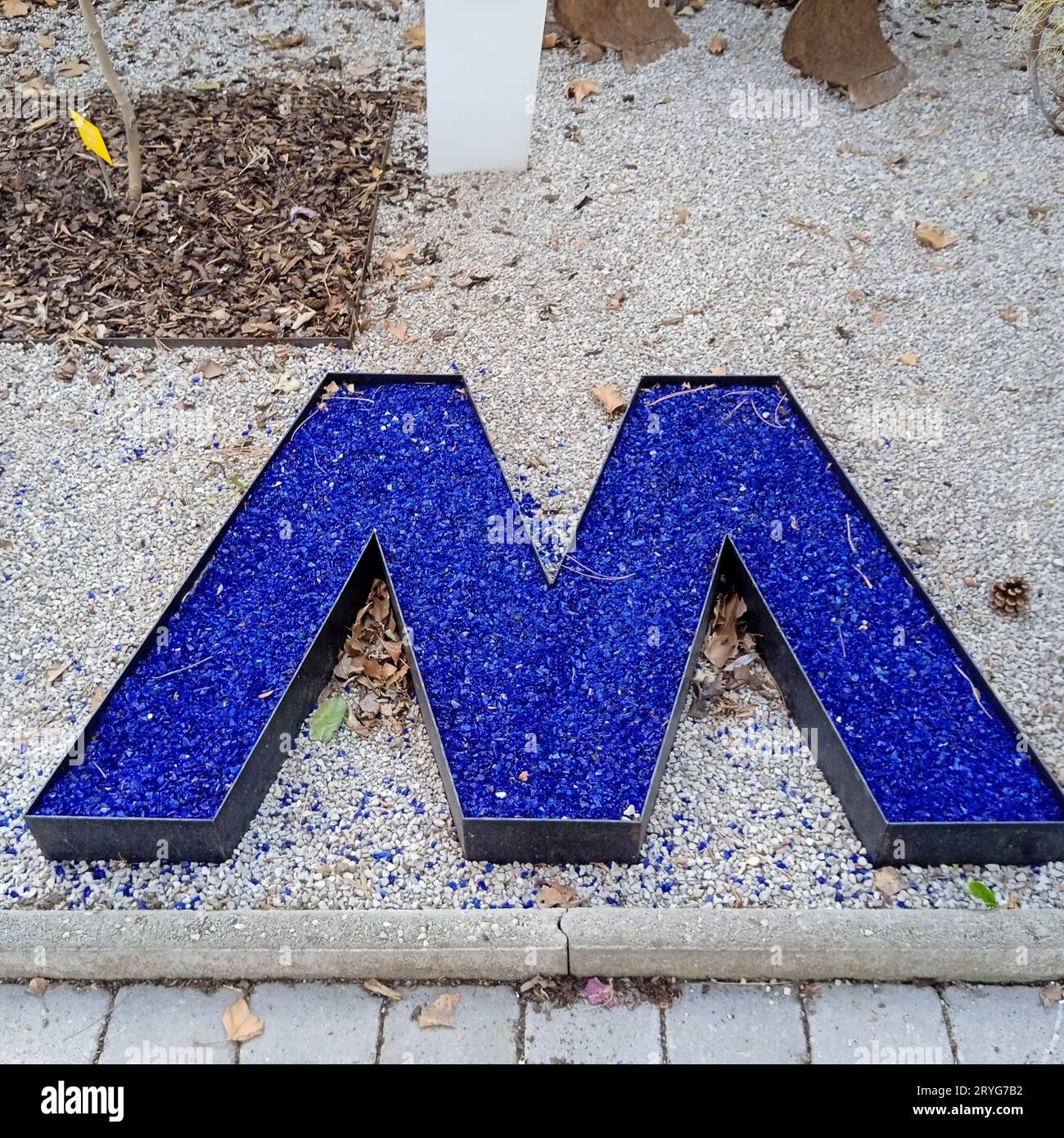 M, thirteenth letter of the alphabet Stock Photo Alamy
