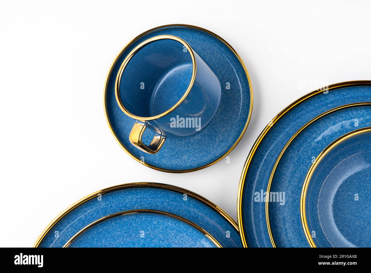 Collection Of Vintage Kitchenware, Blue Background Stock Photo, Picture and  Royalty Free Image. Image 34987754.