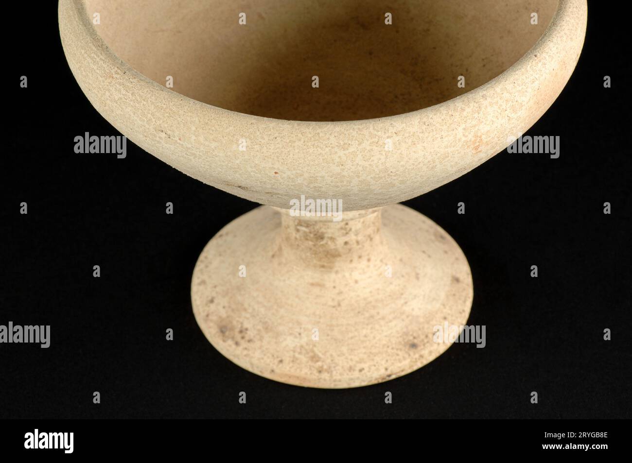 A clay vase isolated on a white background Stock Photo