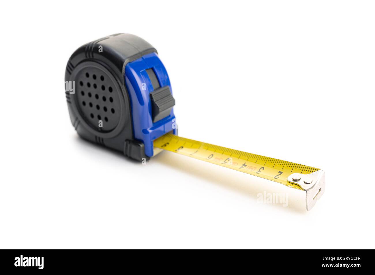 Measuring tape isolated on white background Stock Photo