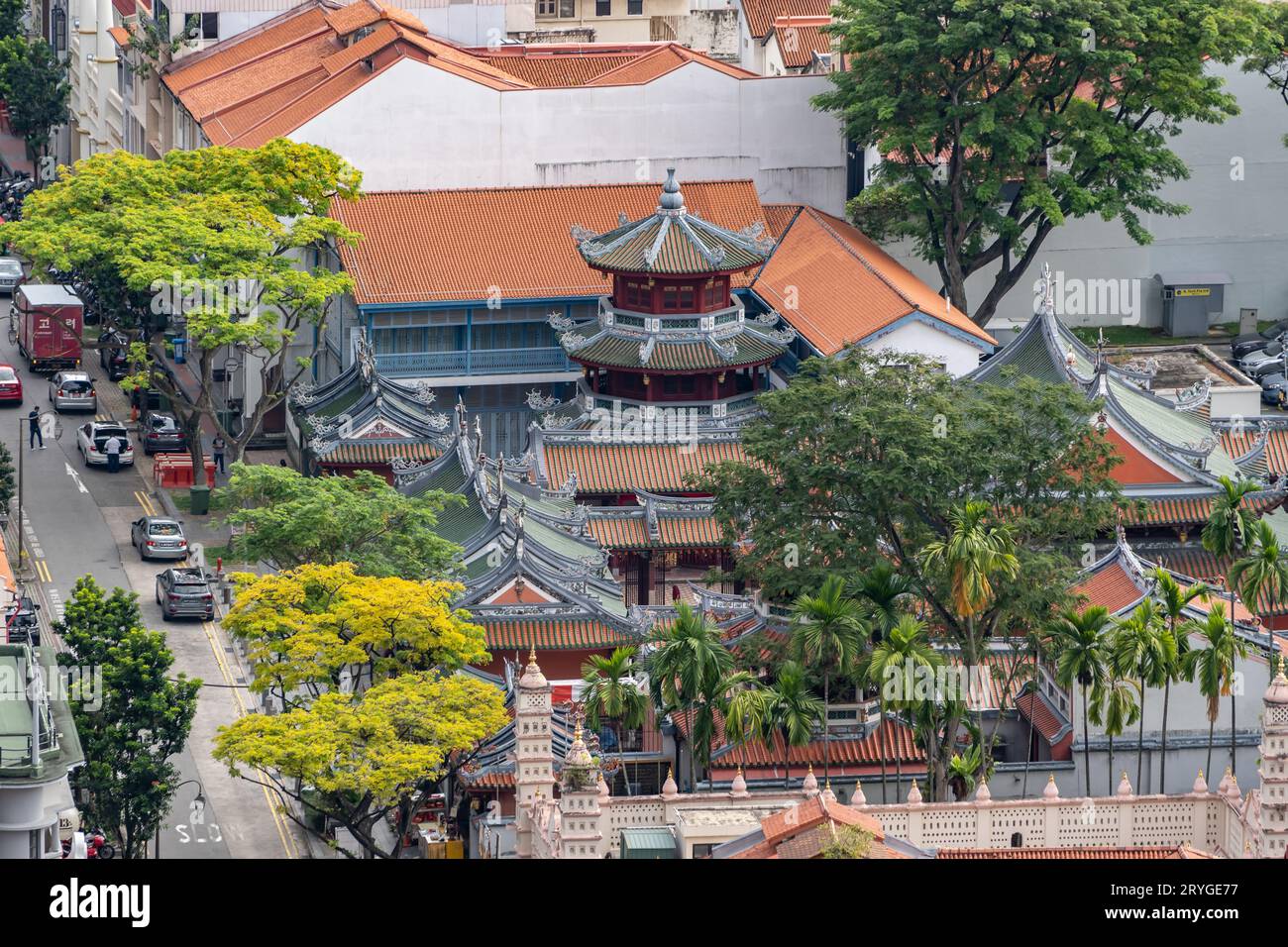 Thian hock keng temple Stock Photo