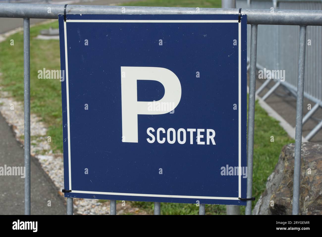 Symbol or sign for scooter Stock Photo