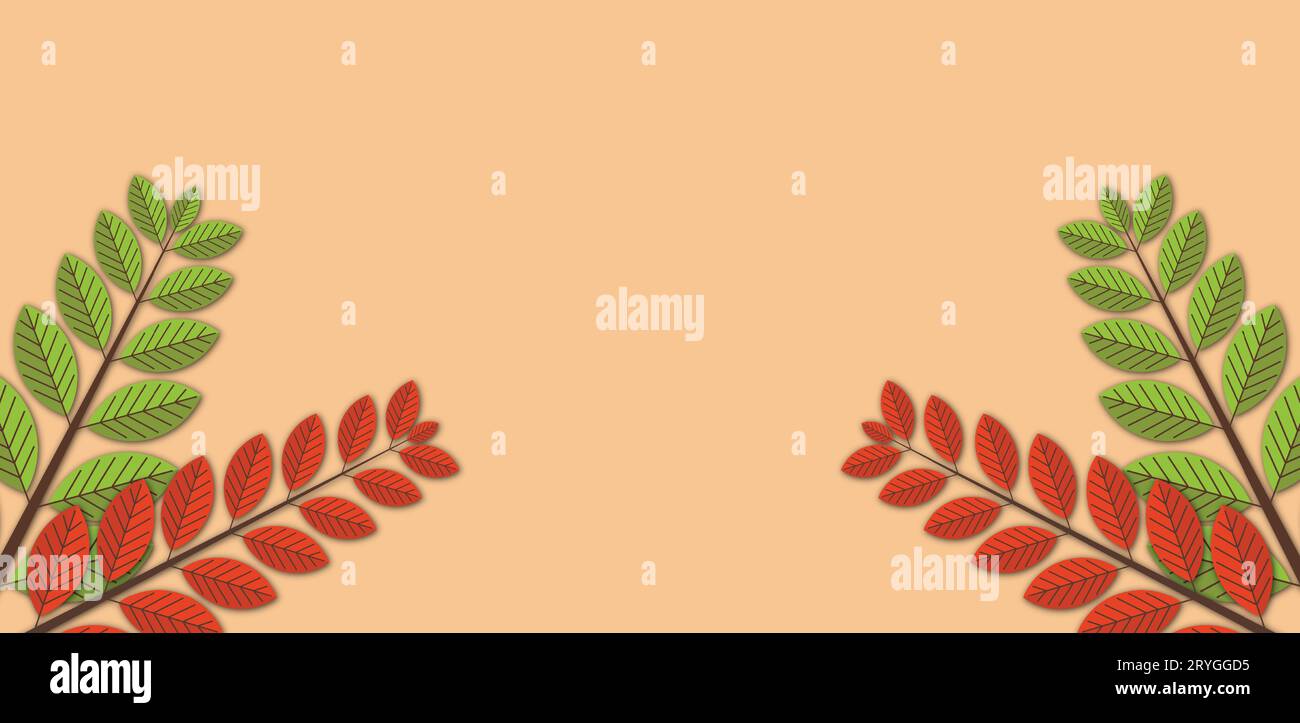 Autumn leaves design, season nature ornament garden decoration and