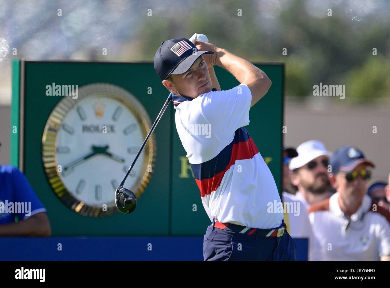 Rome, Italy. 30th Sep, 2023. Jordan Spieth (USA) during the Ryder Cup 2023 at Marco Simone Golf & Country Club on September 30, 2023 in Rome Italy. Credit: Independent Photo Agency/Alamy Live News Stock Photo