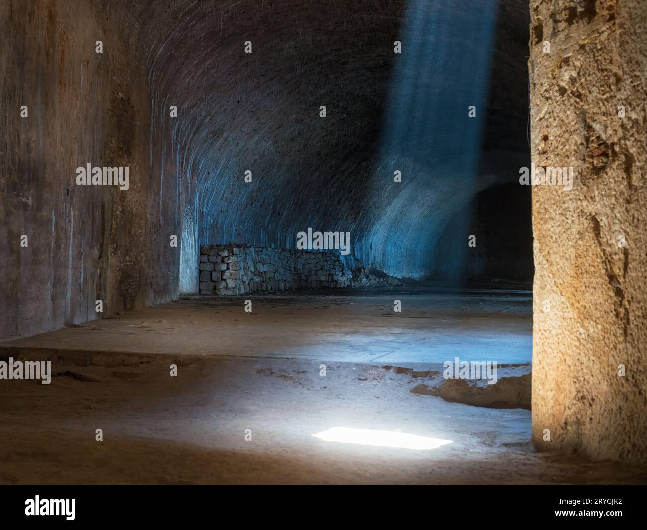 Vault at Saint Nicholas fortress in Sibenik, Croatia Stock Photo