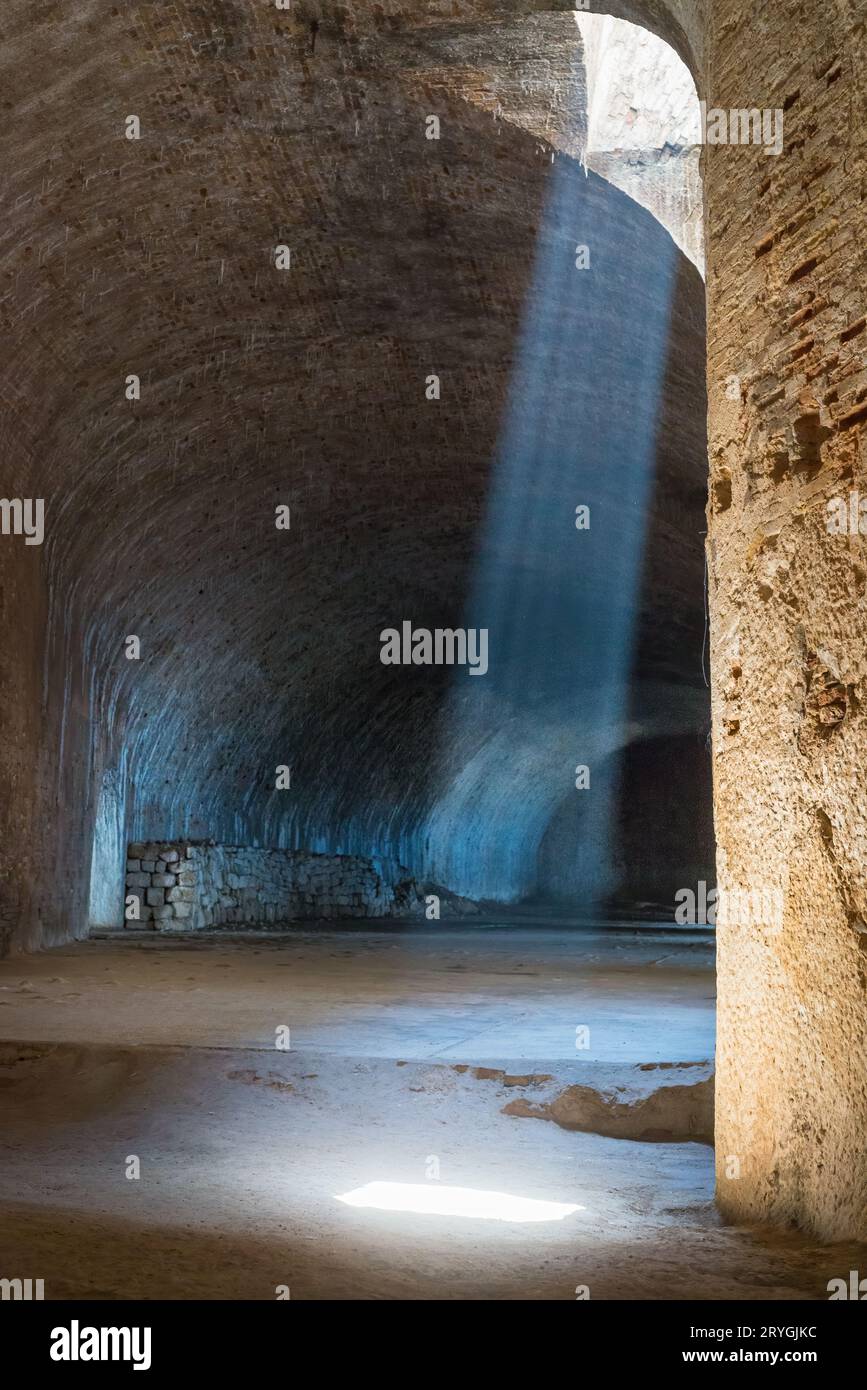 Vault at Saint Nicholas fortress in Sibenik, Croatia Stock Photo
