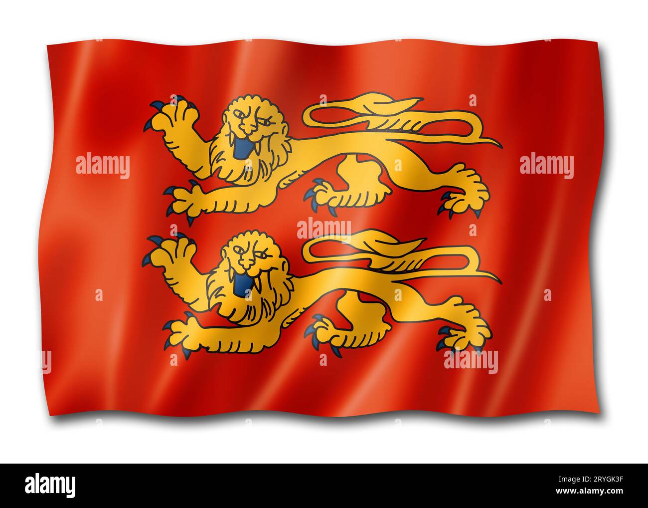 Normandy Region flag, France Stock Photo