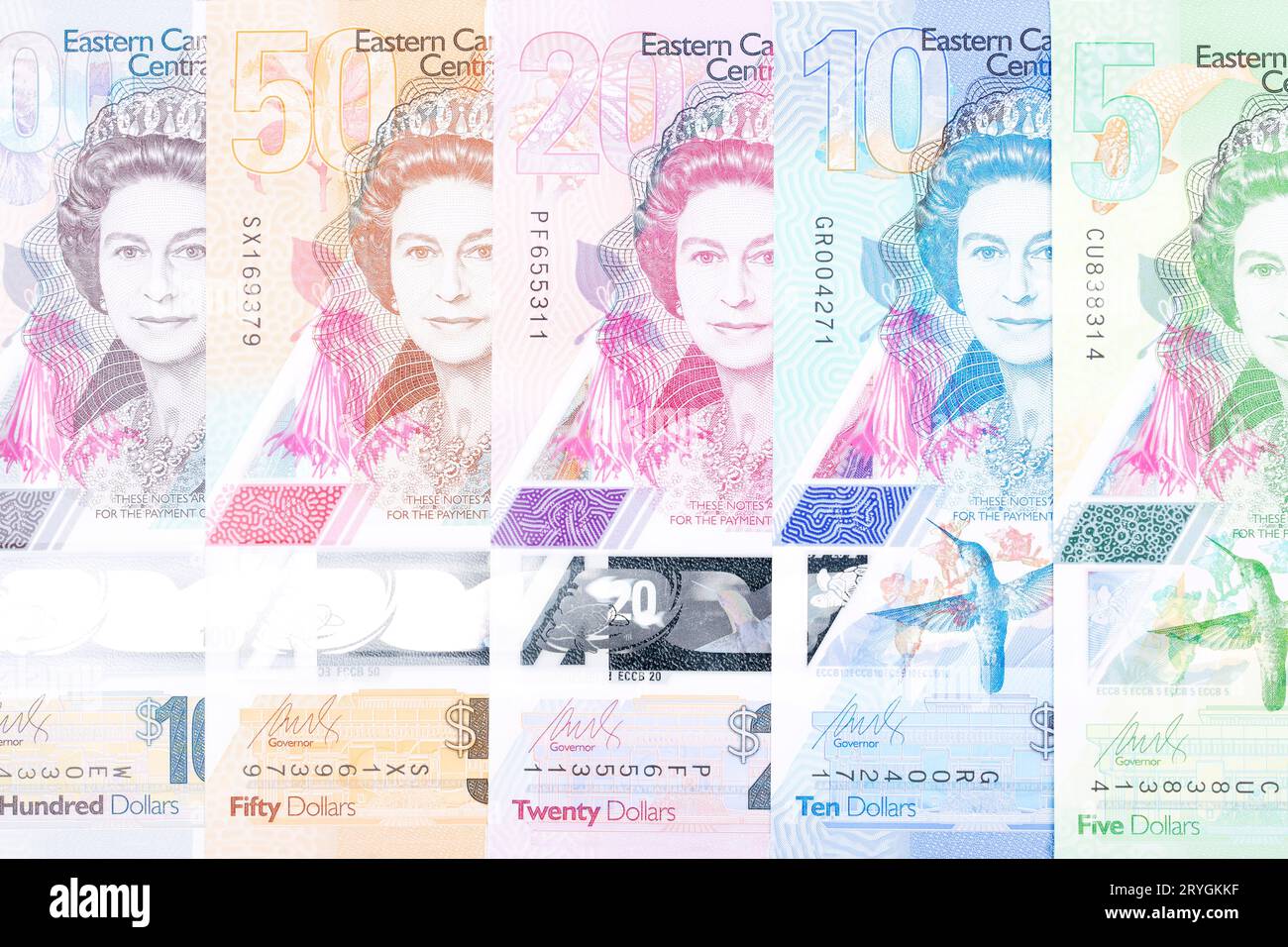 Eastern Caribbean Dollar A Business Background Stock Photo Alamy