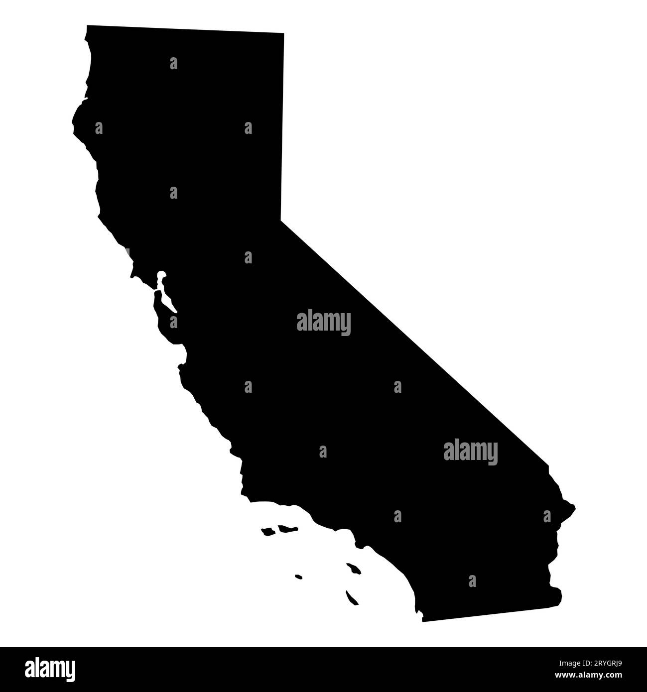 California map shape, united states of america. Flat concept icon