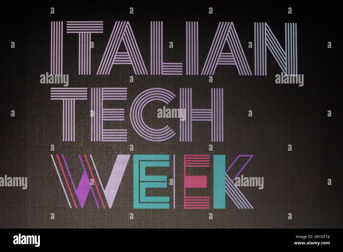 Torino, Italy. 29th Sep, 2023. Italian Tech Week logo Stock Photo Alamy