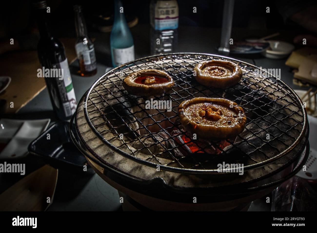 Charcoalgrilled of the image in charcoal stove Stock Photo Alamy