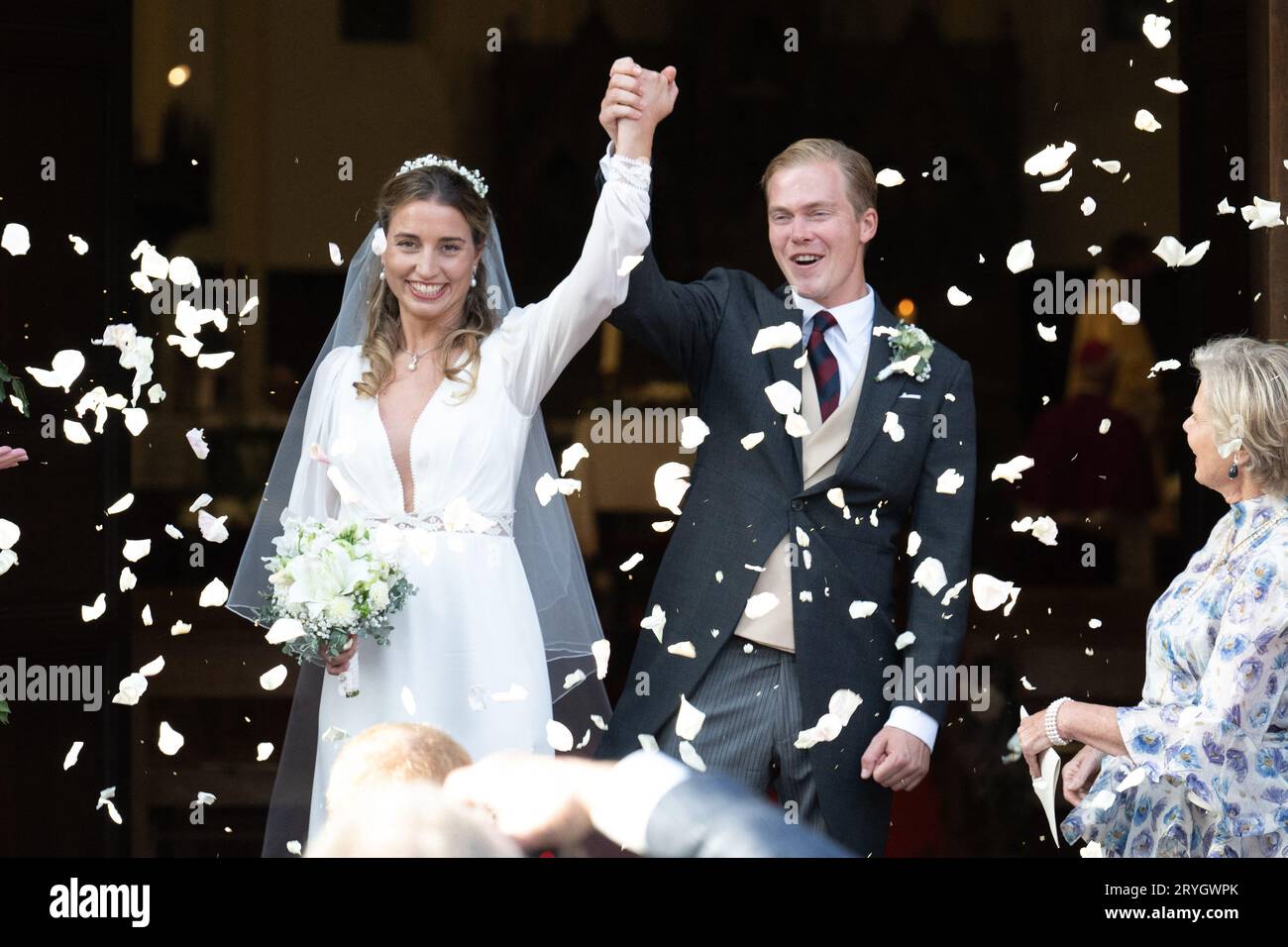 Archduke Alexander of HabsburgLorraine and Countess Natacha RoumiantzoffPachkevitch pose after