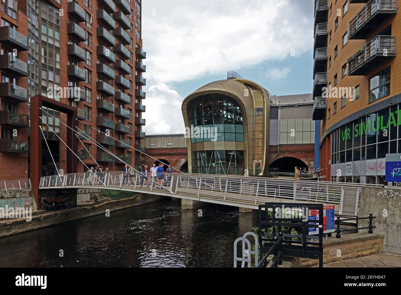 Rear Entrance to Leeds Railway Station, Granary Wharf, Leeds Stock