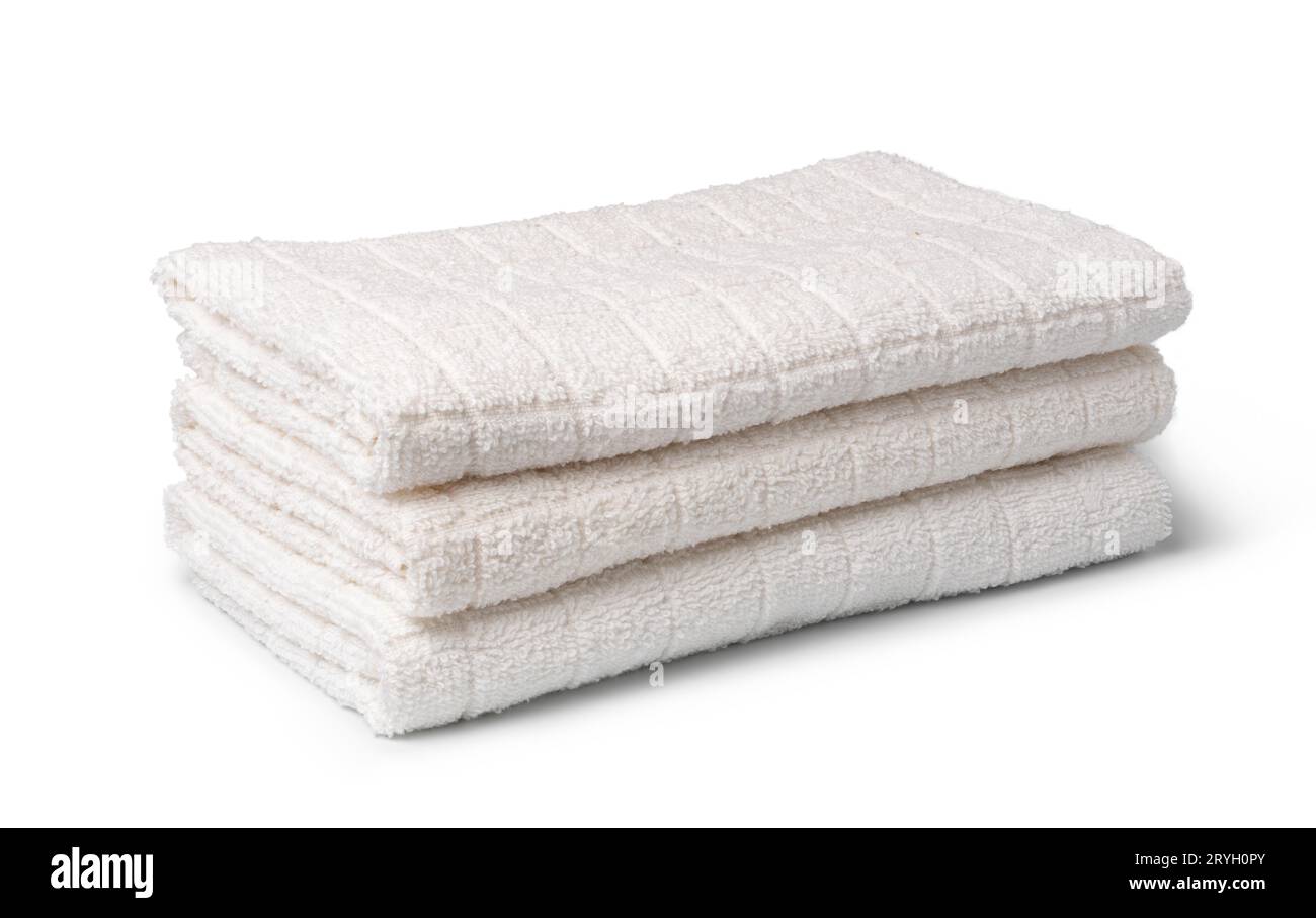 White towels Stock Photo