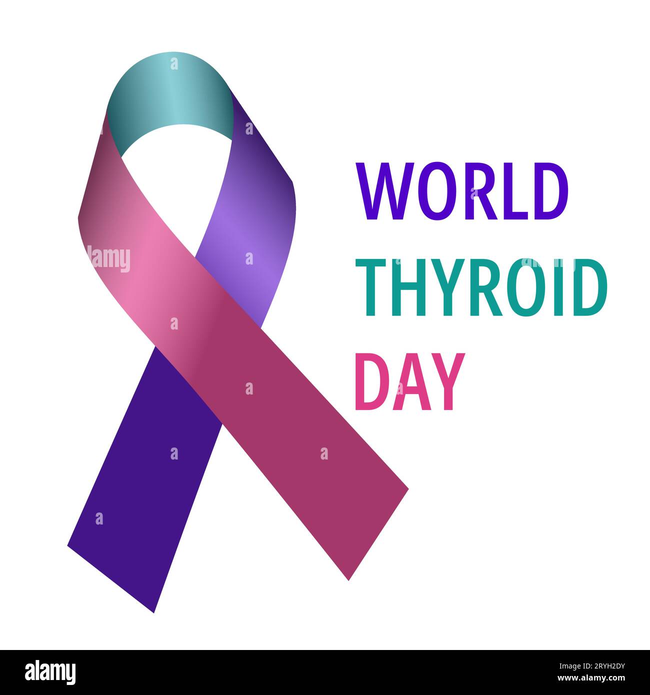 Vector illustration for World Thyroid Day. Can be used for poster
