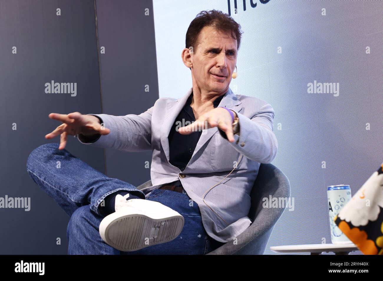 David Lagercrantz during Bokmässan, book fair, at Svenska mässan